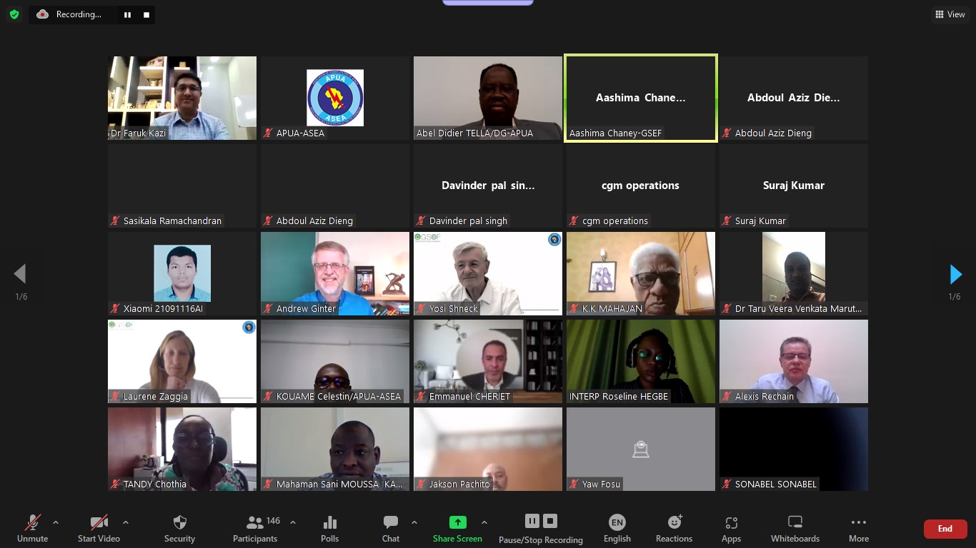 GSEF-APUA International Webinar on 